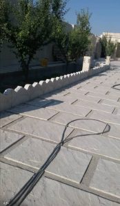 The difference between concrete and polymer mosaic