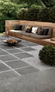 The difference between polymer and concrete mosaic